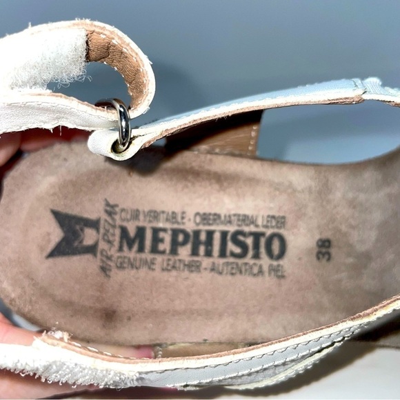 Mephisto White Leather Slingback Sandals – Size 38 (US 7.5–8) - Picture 8 of 11